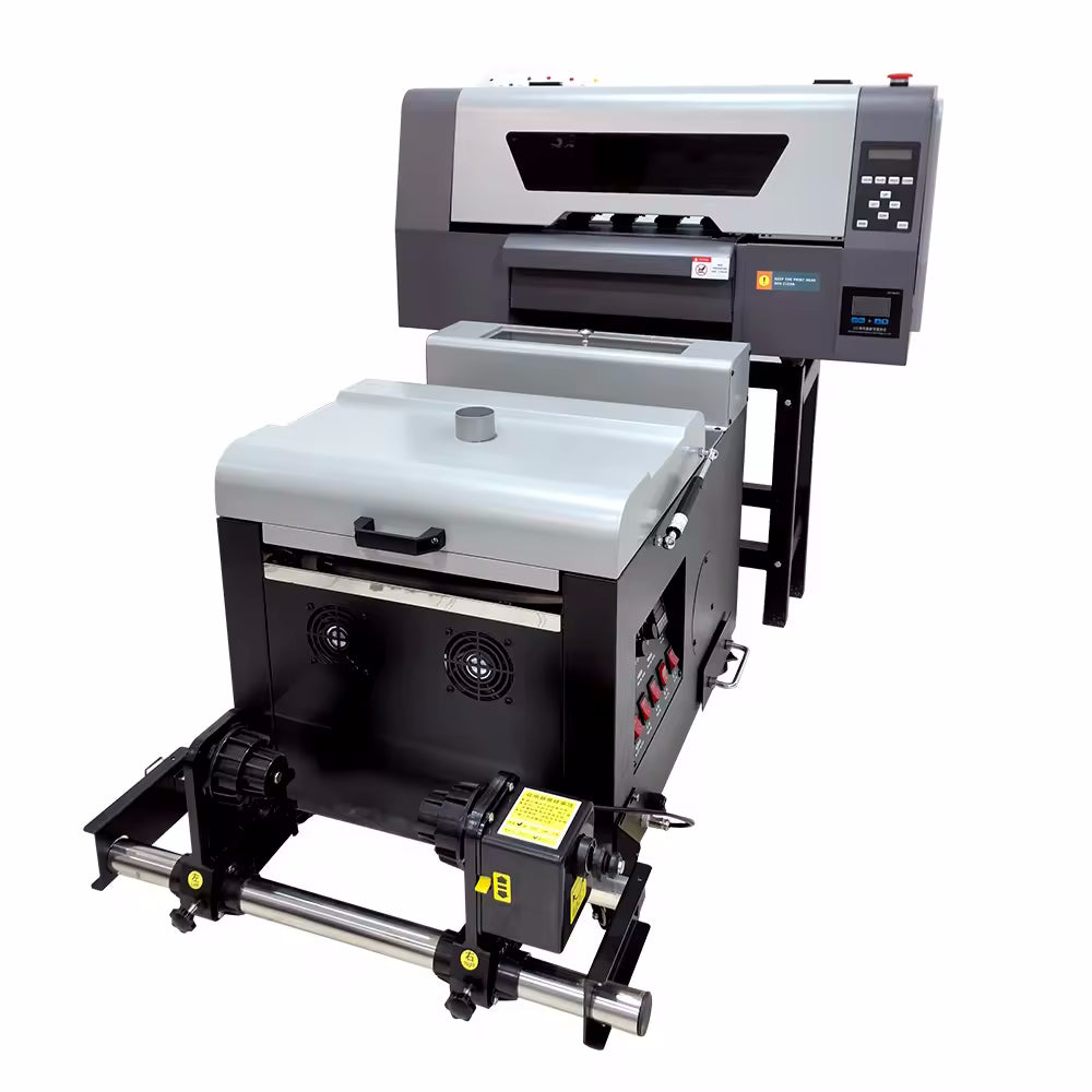 Dual XP600 33cm A3+ DTF Printer Direct Transfer Film Printer med rystepulvermaskine