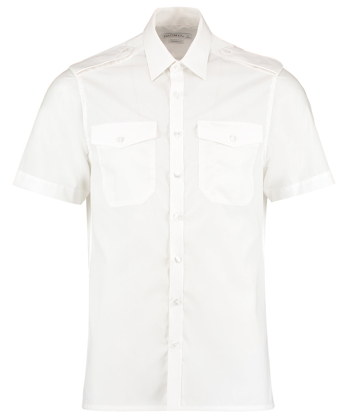 Kustom Kit Pilotenshirt Kurzarm (Custom Fit)