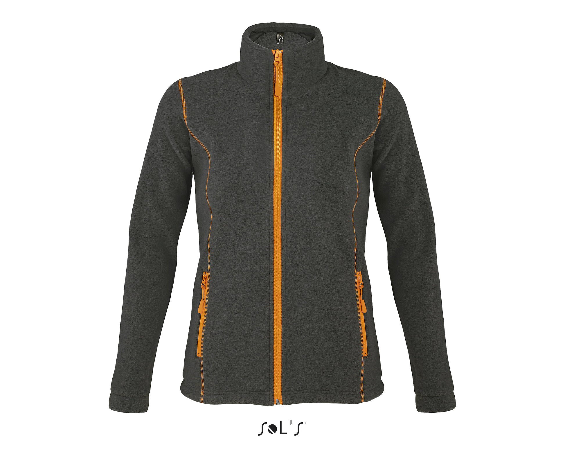 SOLS NOVA WOMEN 00587 CHARCOAL GREY   ORANGE A